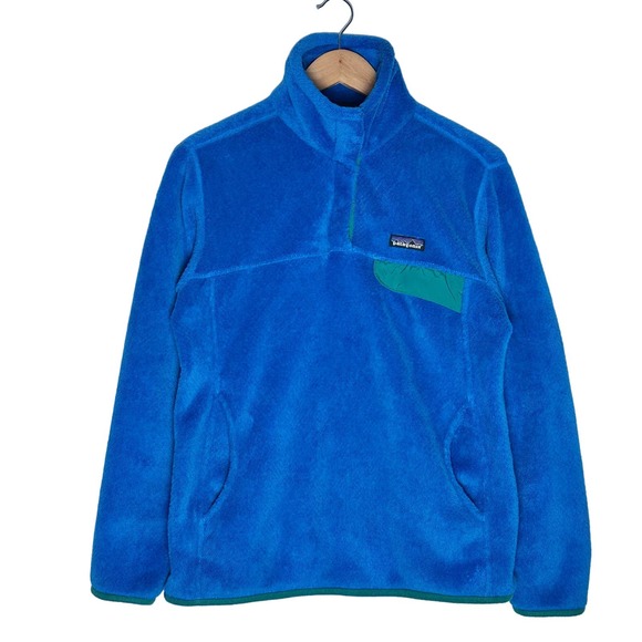 Patagonia | Women | Blue Re-Tool Snap T Fleece Pullover Sweater | Size Medium - Picture 2 of 14